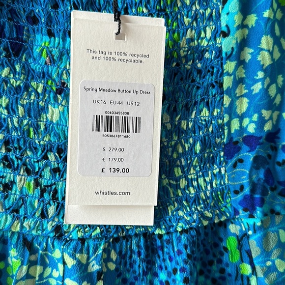 WHISTLES Spring Meadow Button Up Dress - Picture 7 of 9